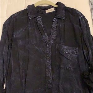 Navy Faded Tunic Dress